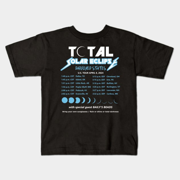 Total Solar Eclipse 2024 Kids T-Shirt by Bigfinz